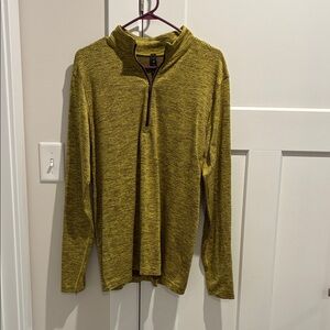 lululemon athletica Men's Mustard Zip-Up Sweater